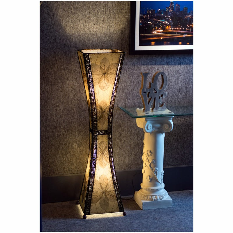Hourglass Large Leaf Lamp - Natural