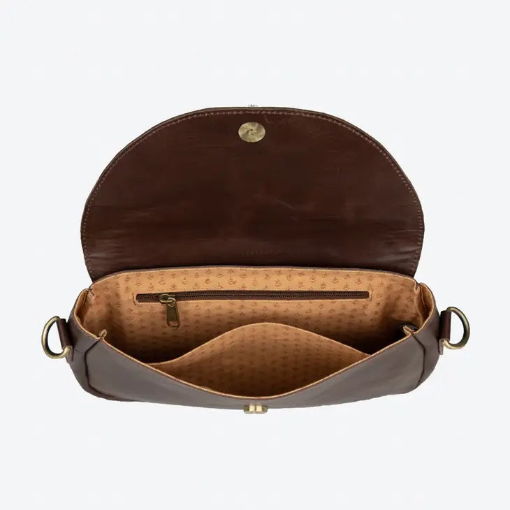 Alisha Crossbody Heritage Brown Leather