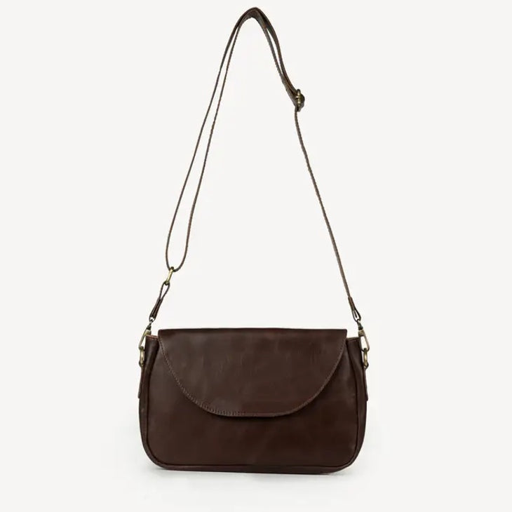 Alisha Crossbody Heritage Brown Leather