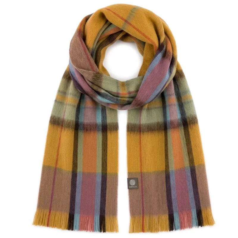 Alpaca Tartan Scarf Sundown