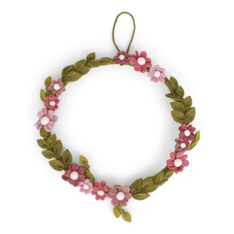 Anemone Wreath Dusty Rose