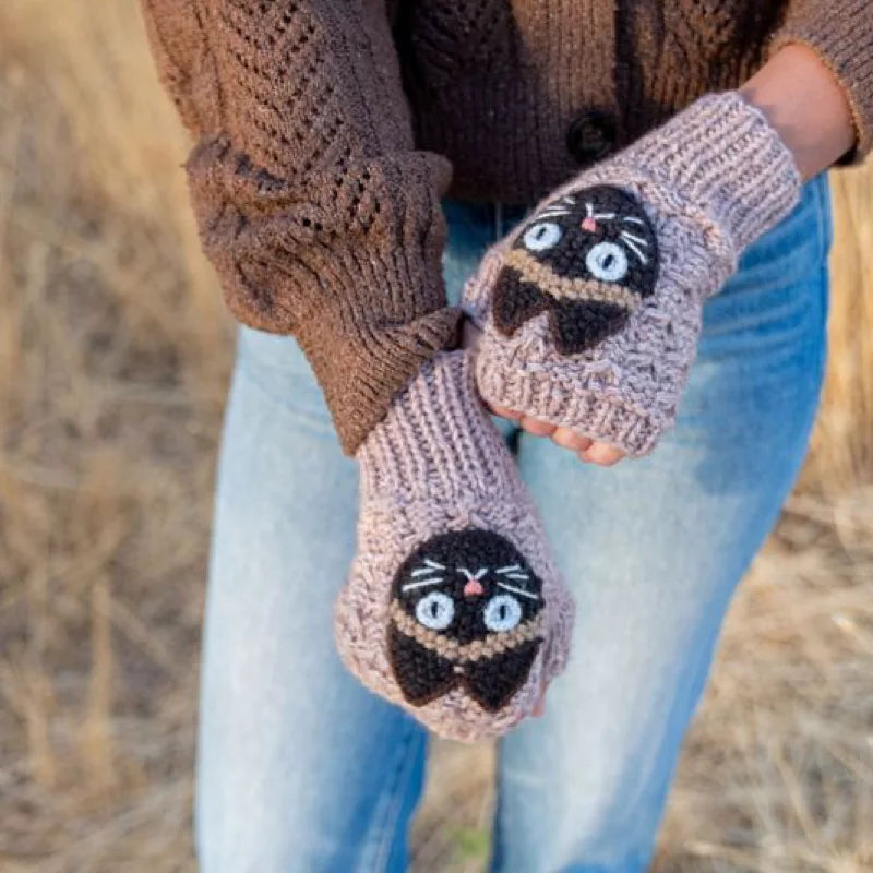Animal Wrist Warmer Cat