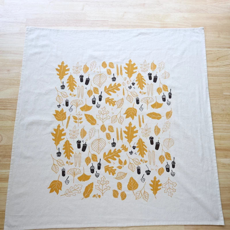 Autumn Leaves and Acorn Kitchen Towel
