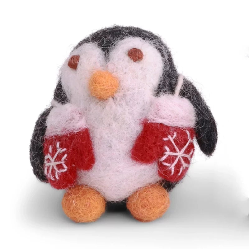 Baby Penguin with Mittens Ornament
