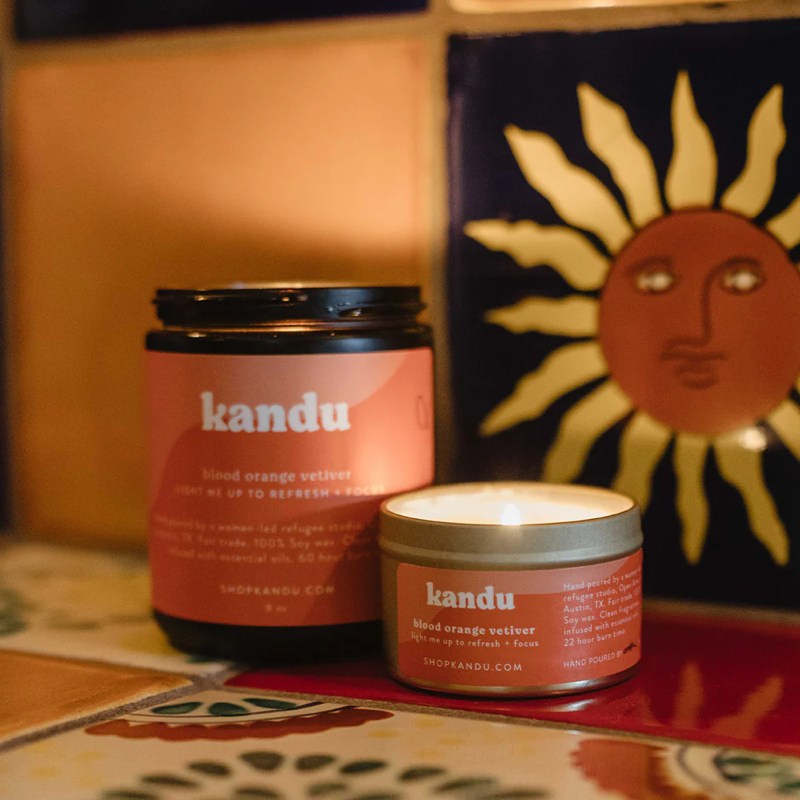 blood orange vetiver candle