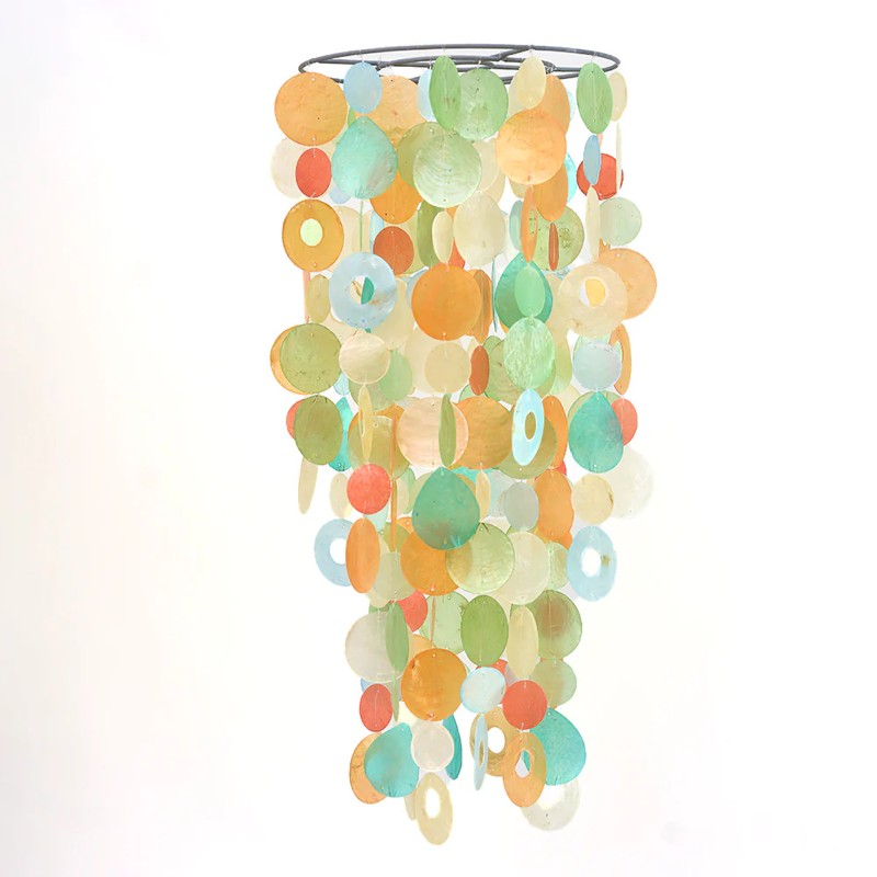 Chandelier Capiz Chime - Tropical Flower