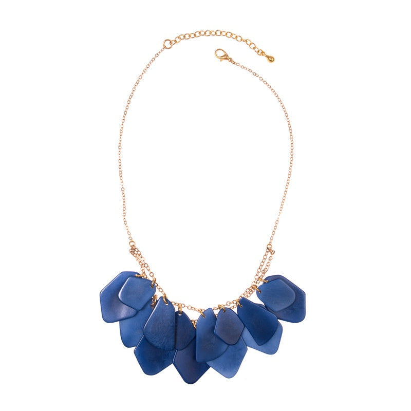 Dahlia Necklace - Estate Blue