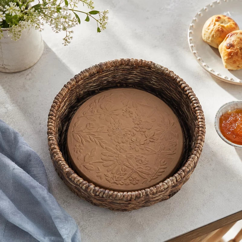 Dragonfly Garden Bread Warmer Basket