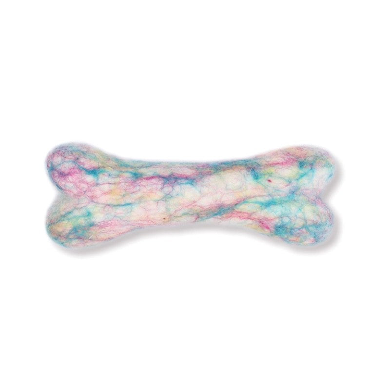 Eco Wool Dog Bone Tye Dye Large
