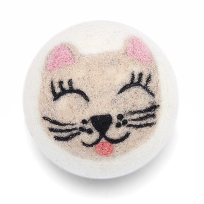 Eco Wool Dryer Ball - Cream Cat