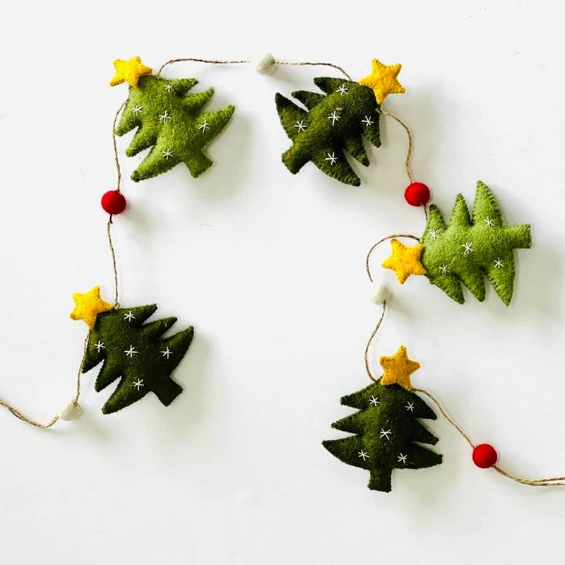 Felt Christmas Tree Garland
