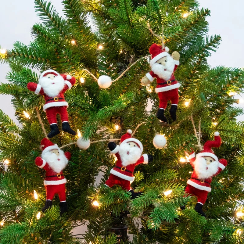 Felt Dancing Santa Garland