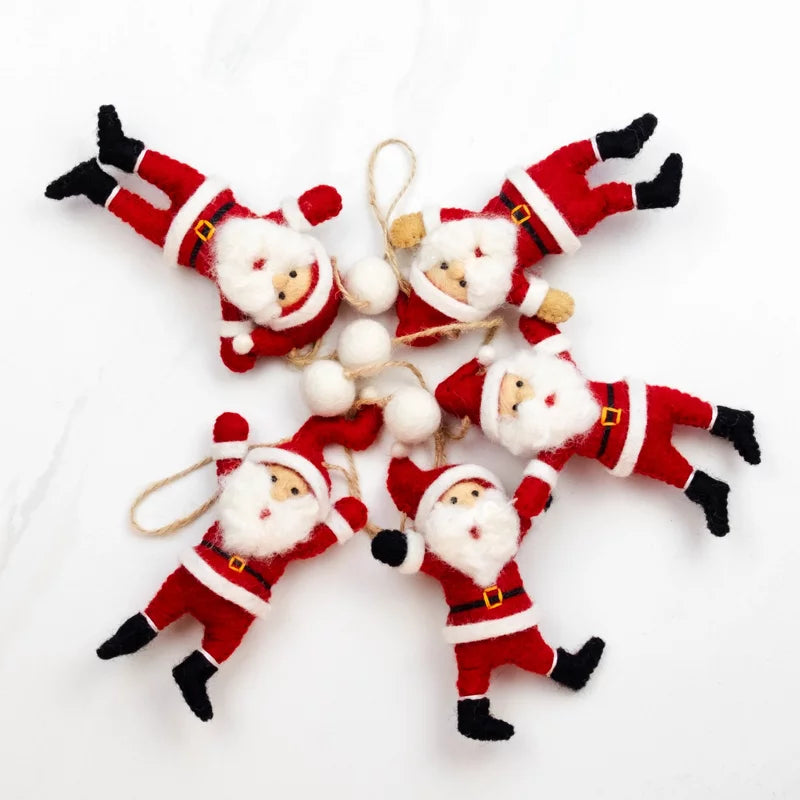 Felt Dancing Santa Garland