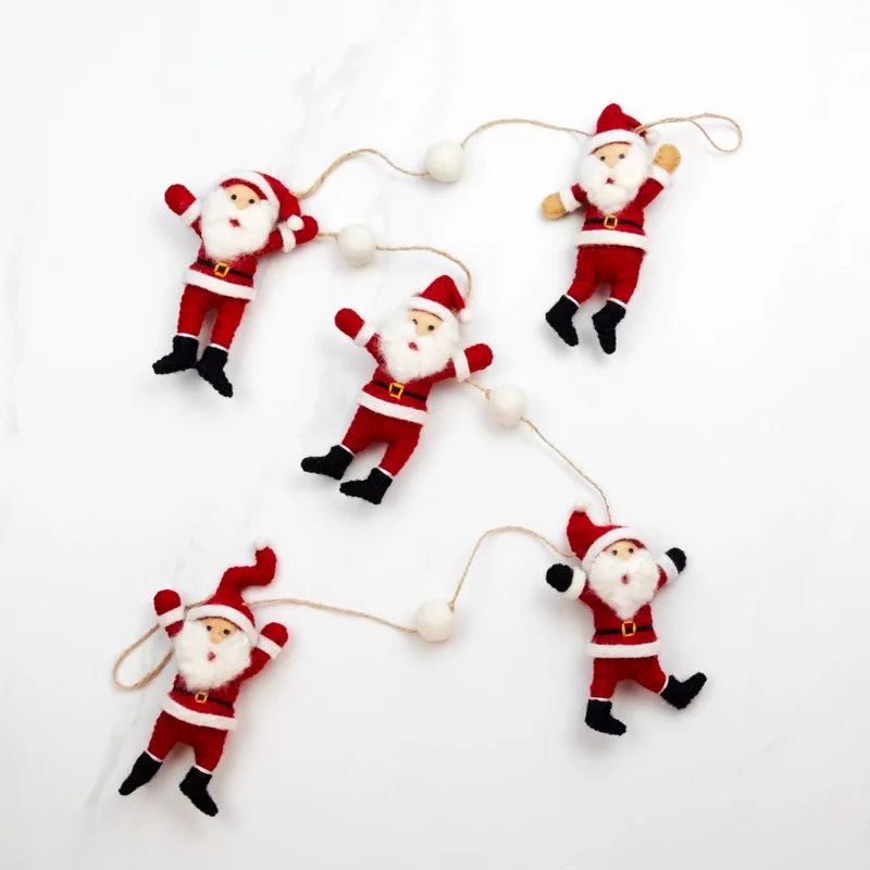 Felt Dancing Santa Garland