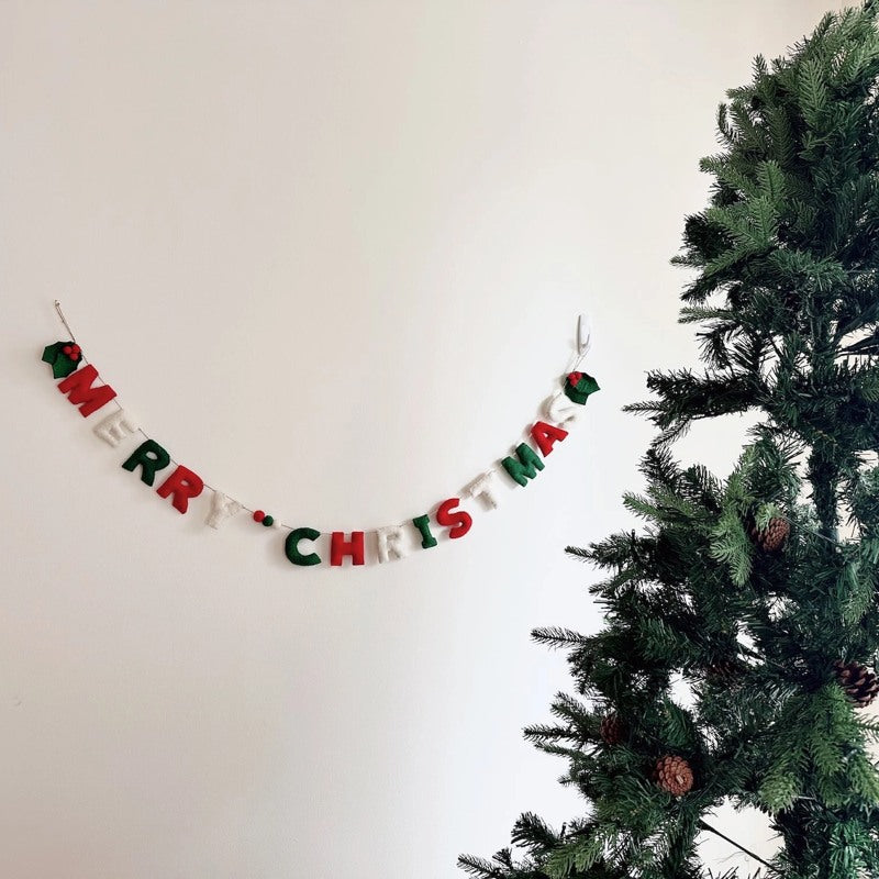Merry Christmas Felt Garland