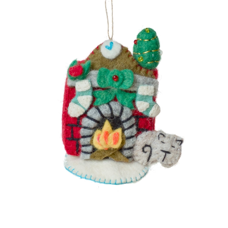 Felt Night Before Christmas Ornament
