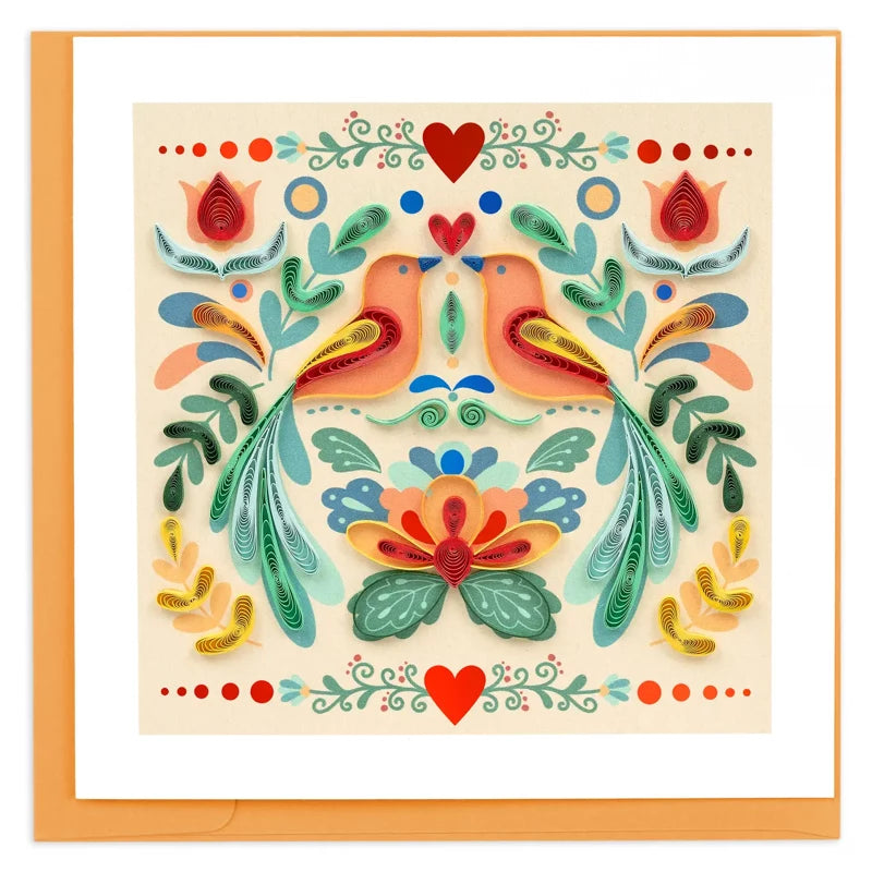 Folk Art Quilling Card