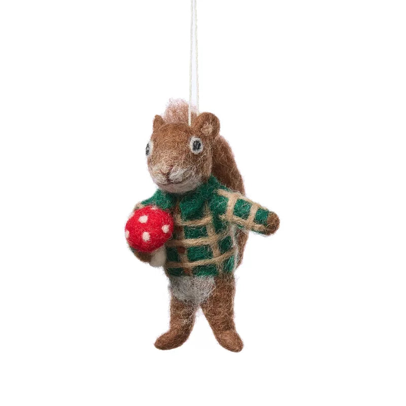 Foraging Squirrel Ornament