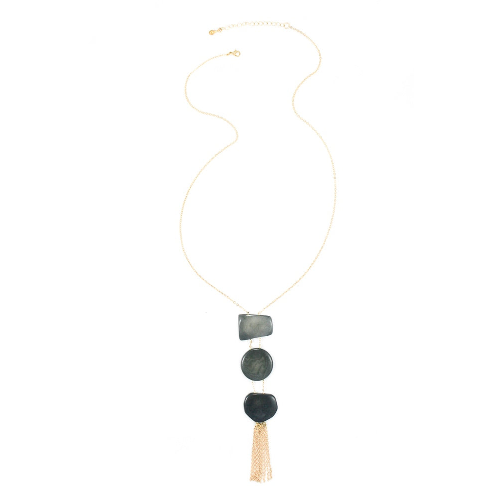 Gracia Necklace - Cool Gray