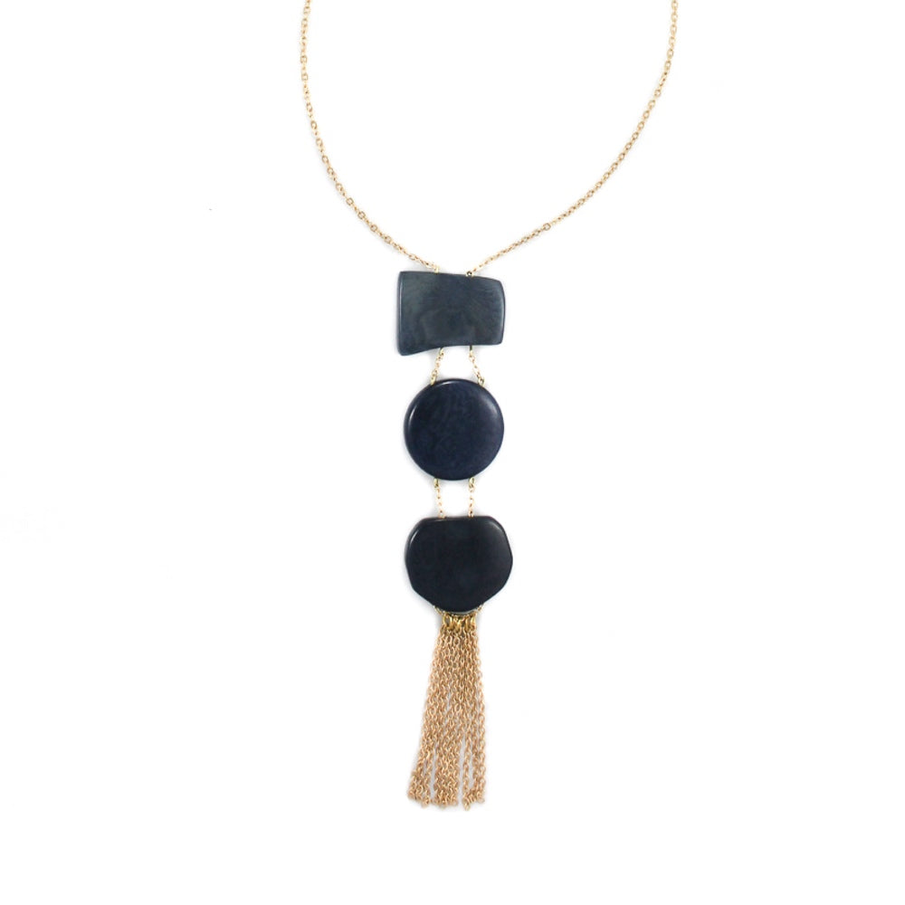 Gracia Necklace - Navy