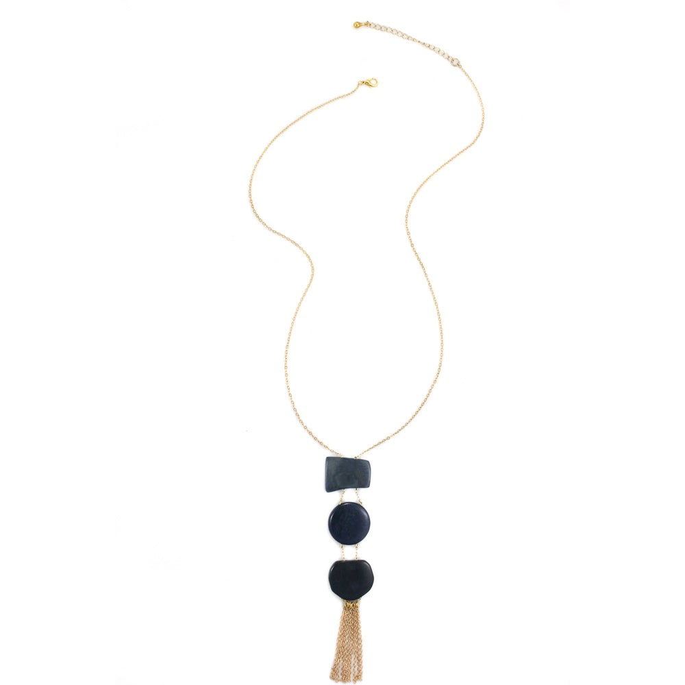 Gracia Necklace - Navy