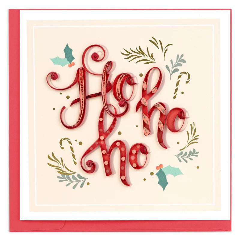 Ho Ho Ho Quilling Card