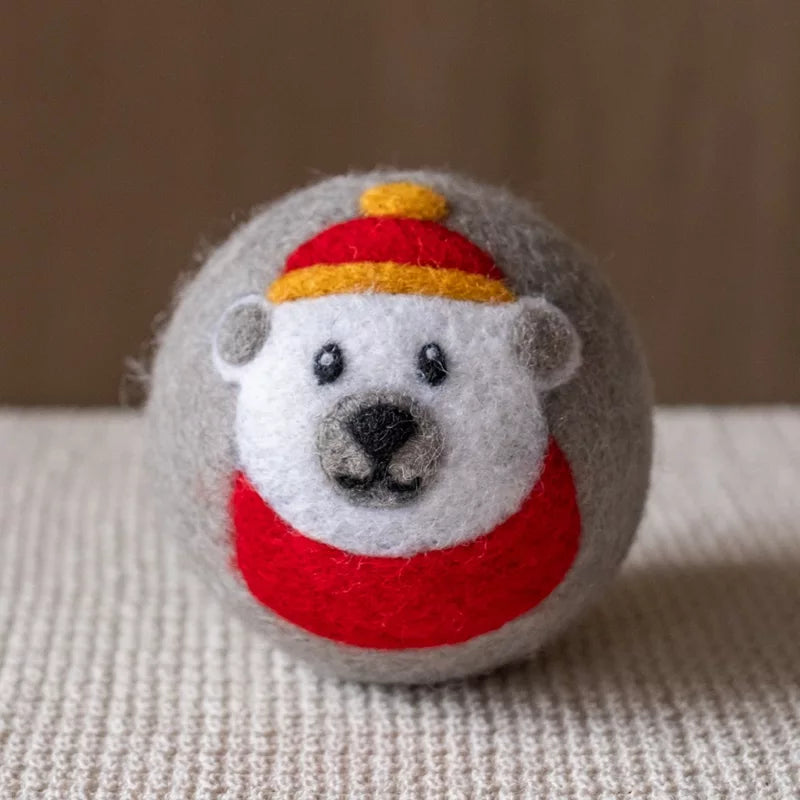 Holiday Eco Wool Dryer Ball - Polar Bear
