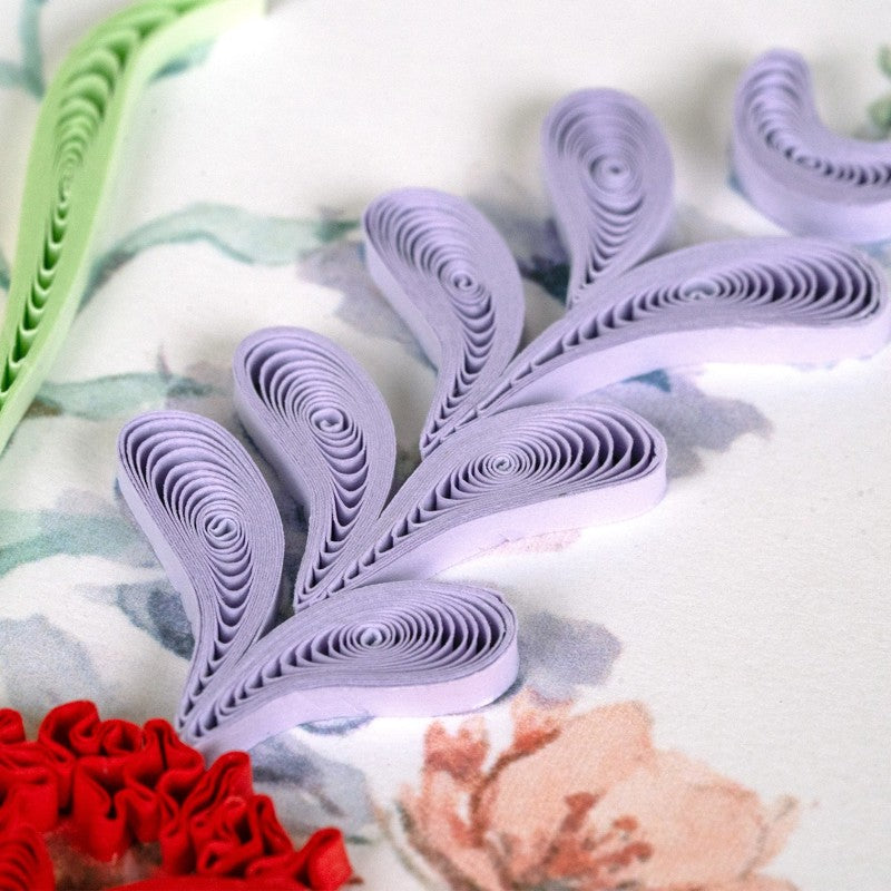 Japanese Wildflowers Quilling Card