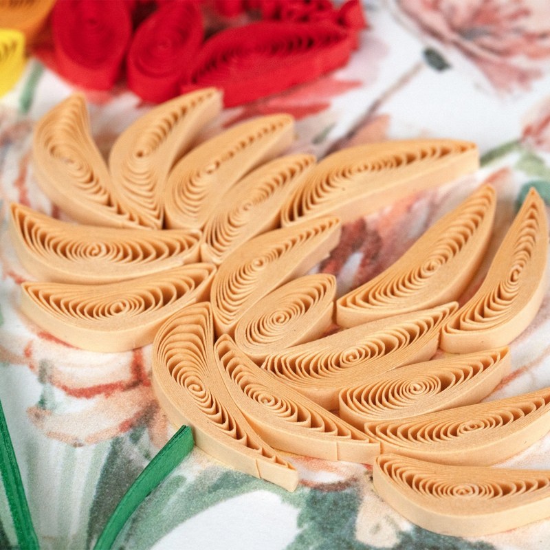 Japanese Wildflowers Quilling Card