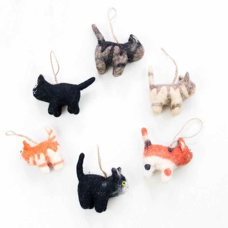 Little Felt Cat Ornament