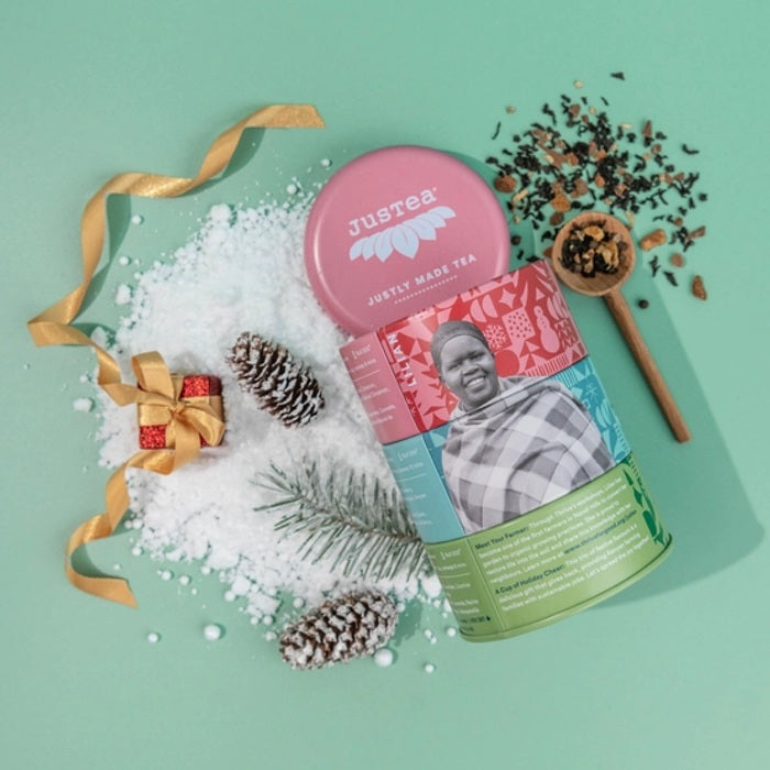 Loose Holiday Tea Trio Gift Tin styled 2
