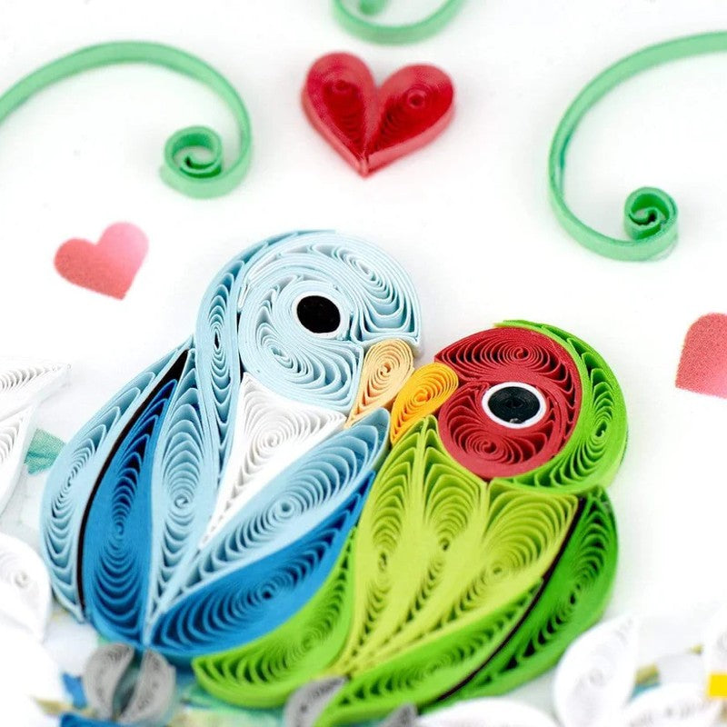 Love Birds Quilling Card