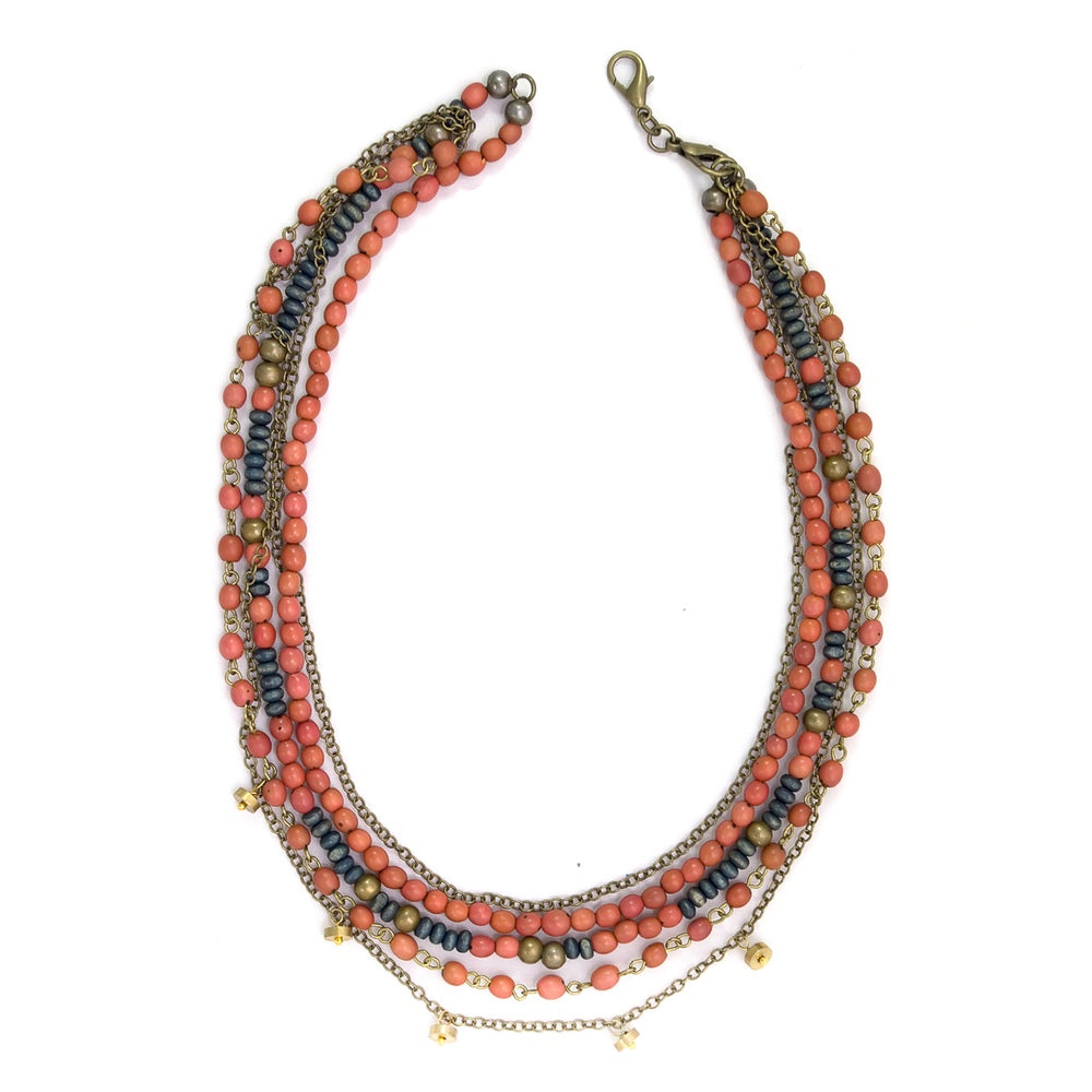 Mykonos Necklace - Apricot