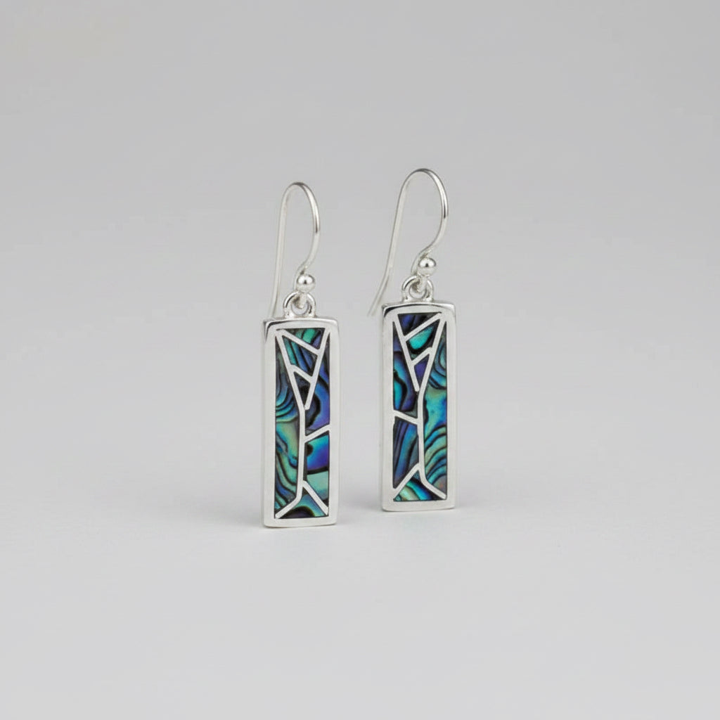 Mosaic Abalone Earrings