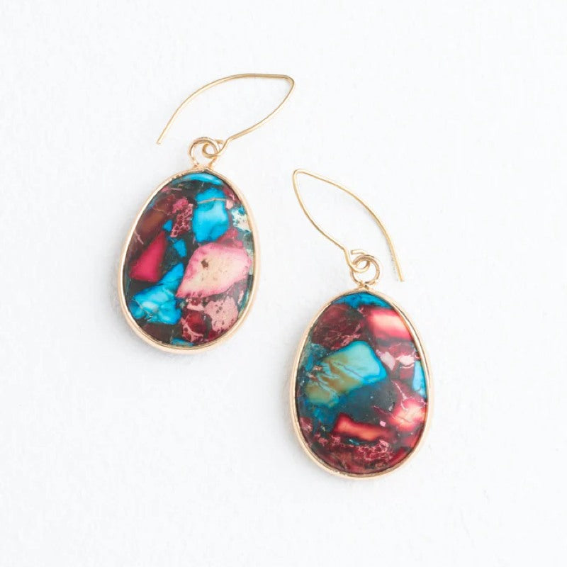 Mosaic Jasper Earrings