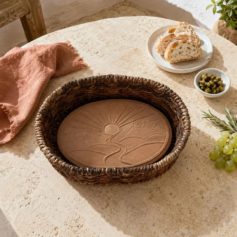 Mountain Sunrise Bread Warmer Basket