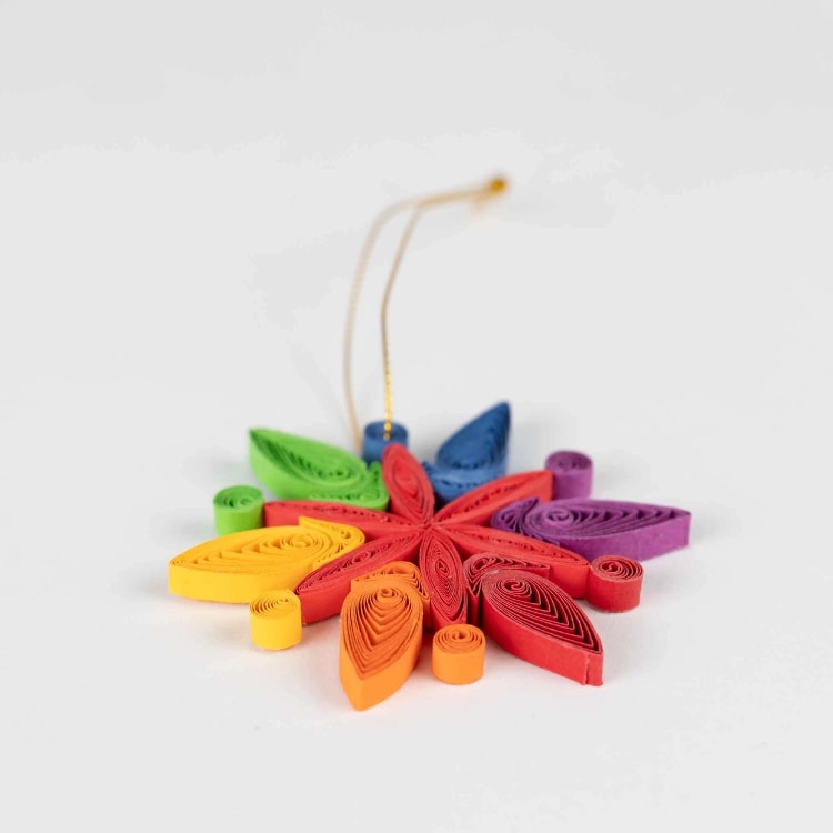 Quilled Snowflake Ornament Multi