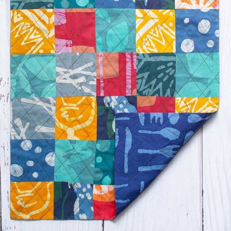 Reversible Cotton Tea Towels Set of 2 - Patchwork