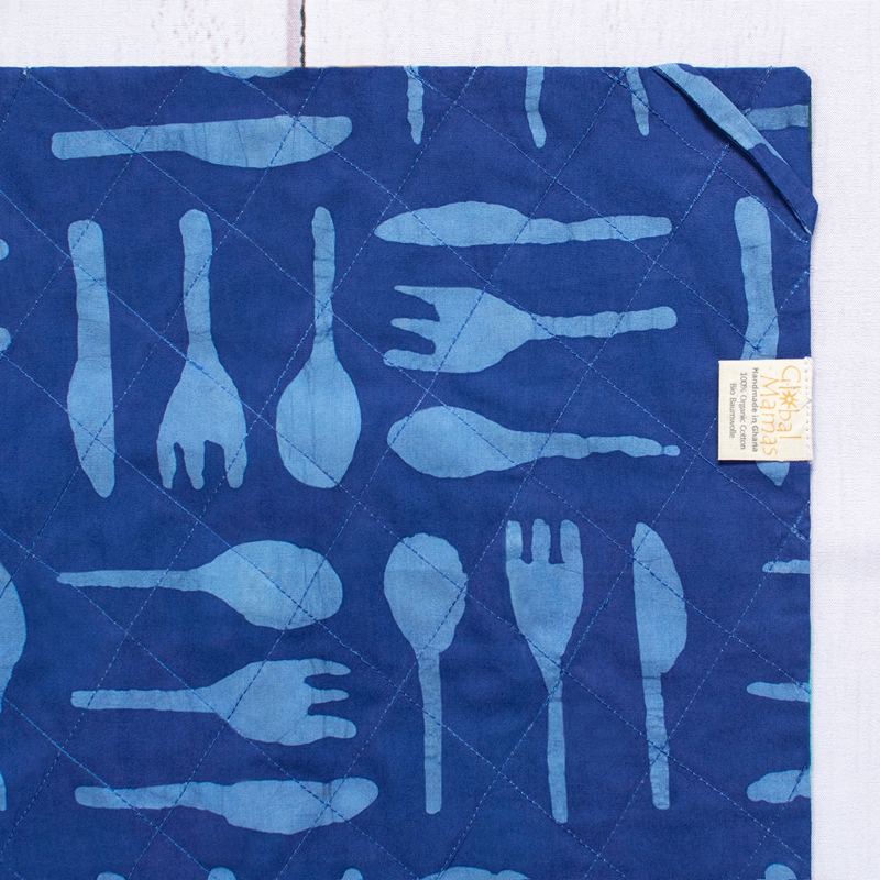 Reversible Cotton Tea Towels Set of 2 - Patchwork