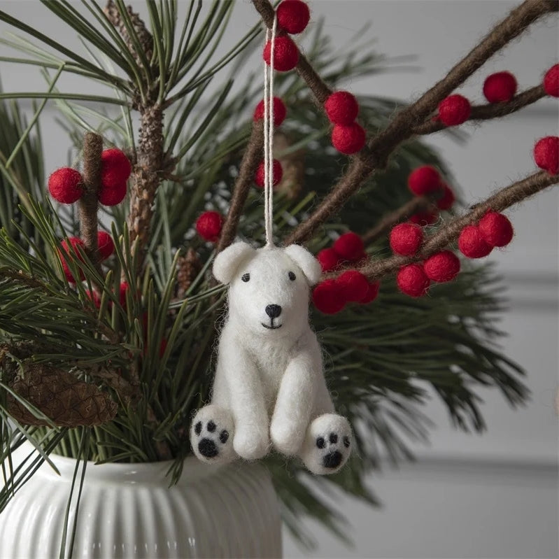 Sitting Polar Bear Ornament