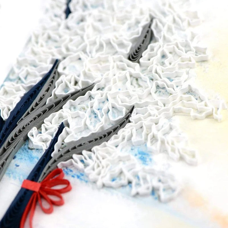 Snow Covered Trees Quilling Card