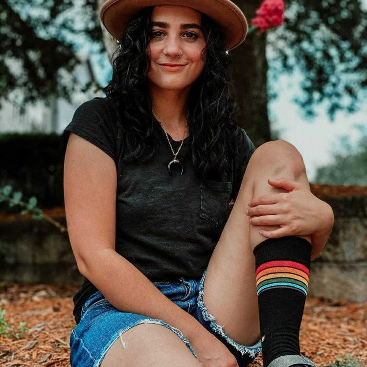 Socks That Save LGBTQ Lives model