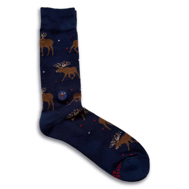 Socks that Protect Moose Merry Moose