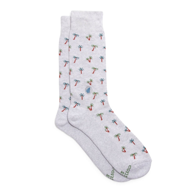 Socks that Protect tropical rainforests palm trees
