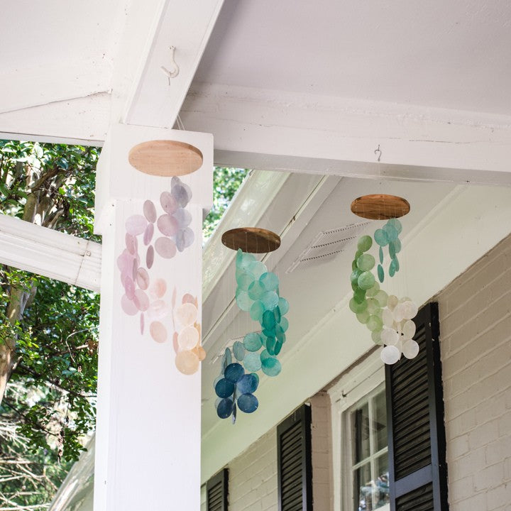 Spiral Capiz Chimes styled 1