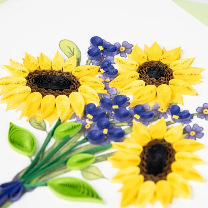 Sunflower Birthday Quilling Card