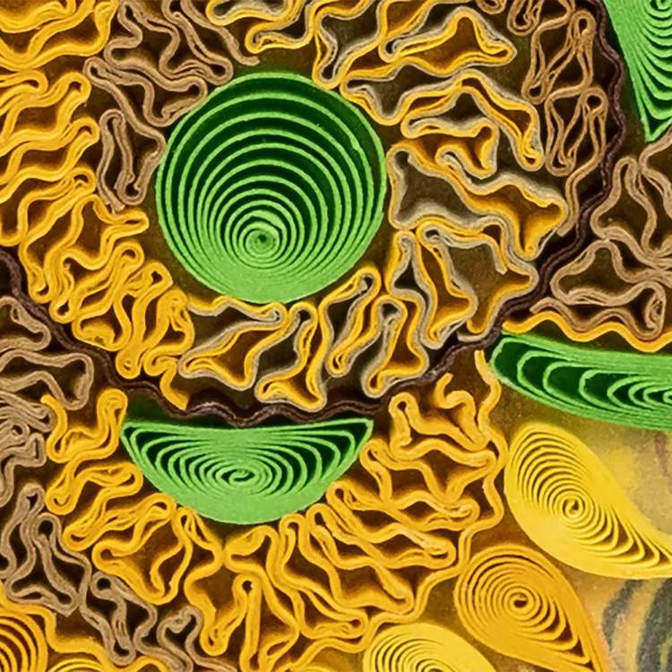 Sunflowers Van Gogh Quilling Card
