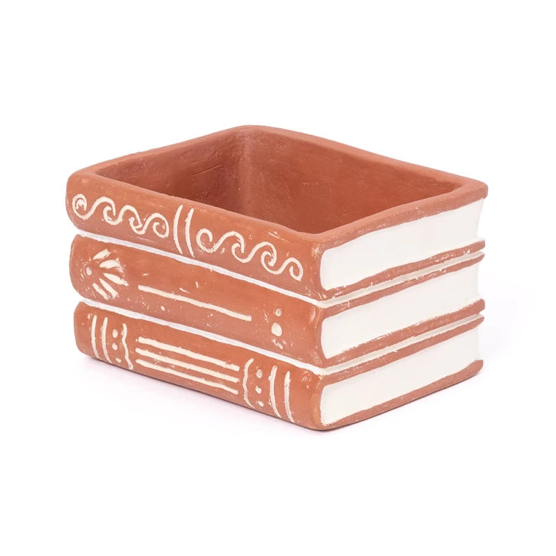 Terracotta Books Planter