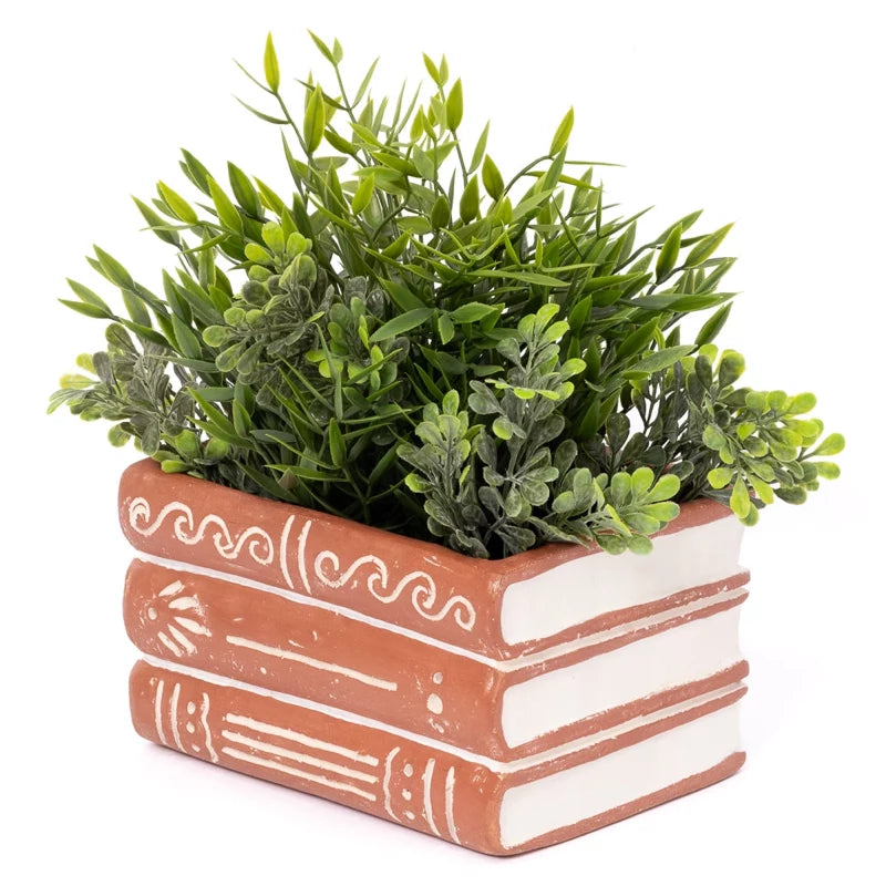 Terracotta Books Planter