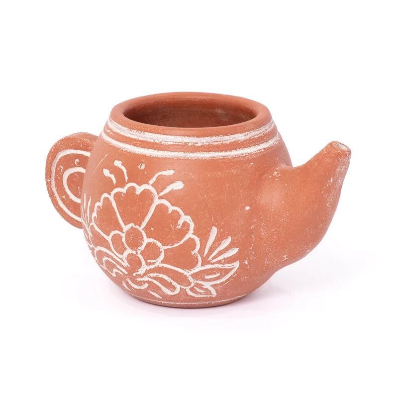 Terracotta Teapot Planter